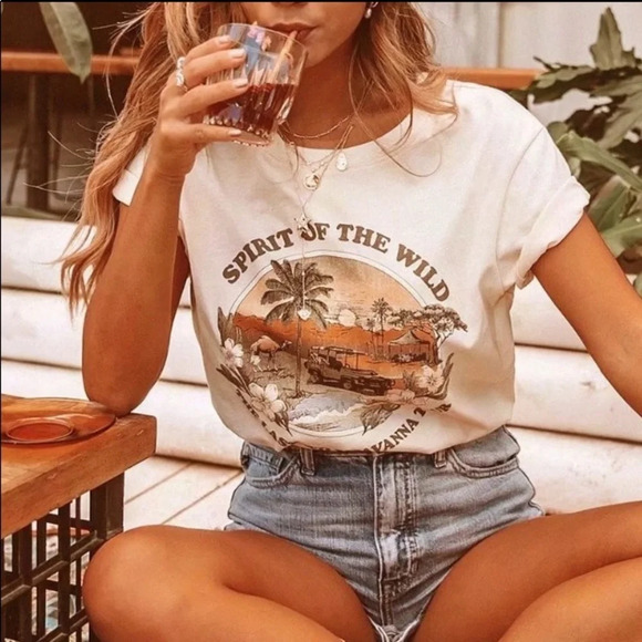 Boho Vintage Gypsy Spirit of the Wild‎ Tee Shirt - Picture 1 of 10